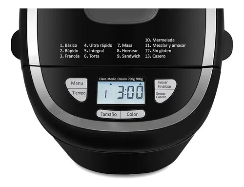 Horno De Pan Atma 550w 900 Grs Display Lcd