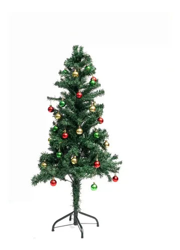 Árbol de Navidad 120 cm + Kit Completo de Decoración