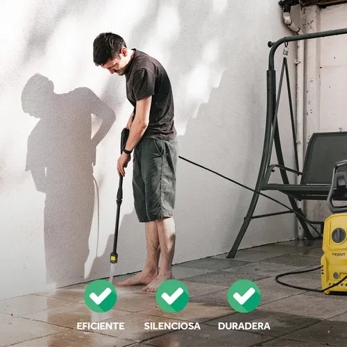 Hidrolavadora Electrica Trent HLT307 1400W Alta presion 1600 Psi 110 Bar con Accesorios