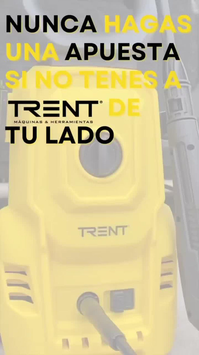Hidrolavadora Electrica Trent HLT307 1400W Alta presion 1600 Psi 110 Bar con Accesorios